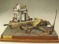 Diorama with a resin model of the PaK 44 anti-tank gun from the Second World War - photo no 2